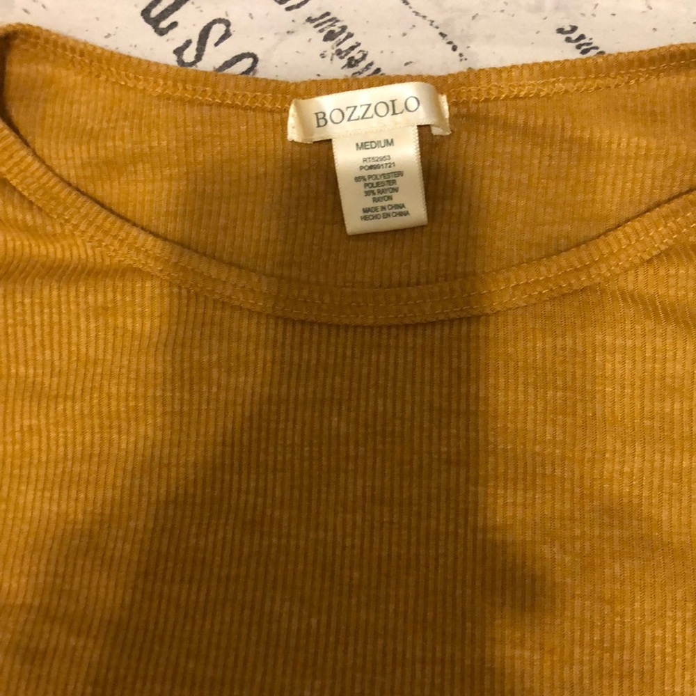 Golden Yellow Crop Top